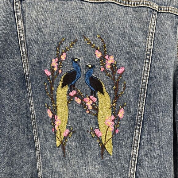 Violeta by Mango Embroidered Denim Jacket - Picture 3 of 11